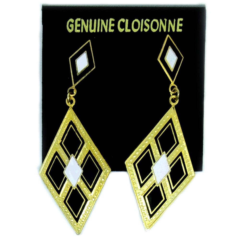 Dangle Enamel Earrings